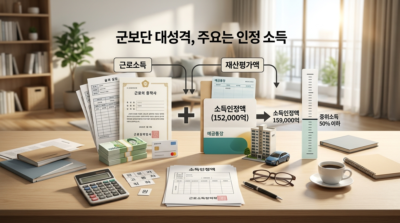 1. 차상위계층 조건, 핵심은 소득인정액