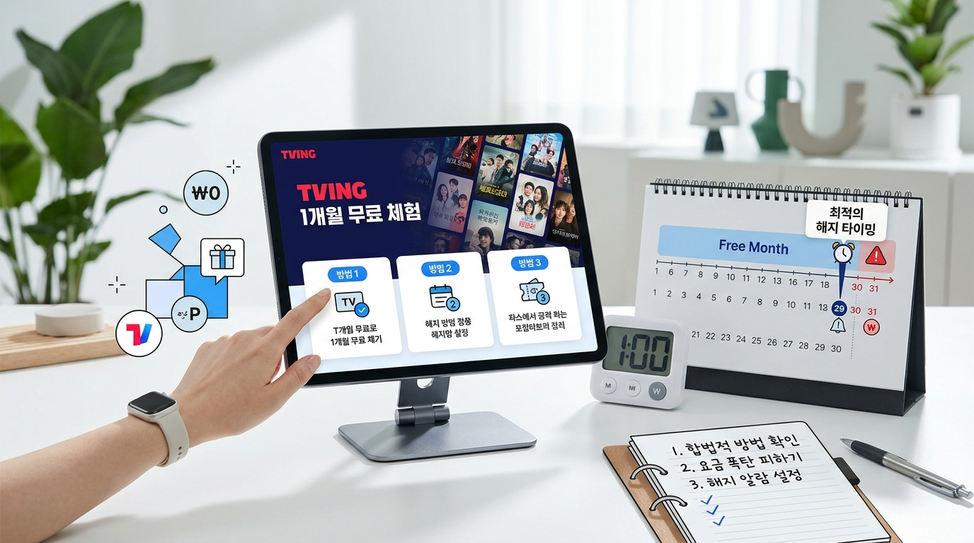 티빙 한달무료 시청하는 3가지 확실한 방법과 해지 타이밍 총정리