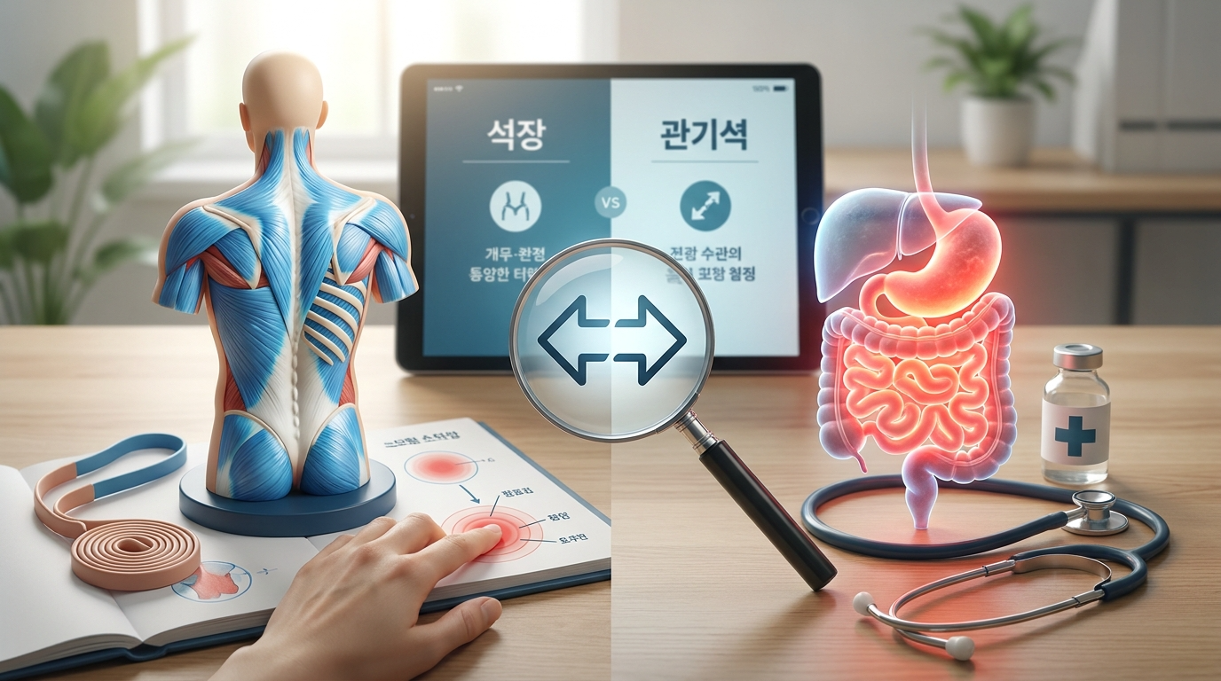 3. 근골격계 문제 vs 내장 기관 질환 구분법