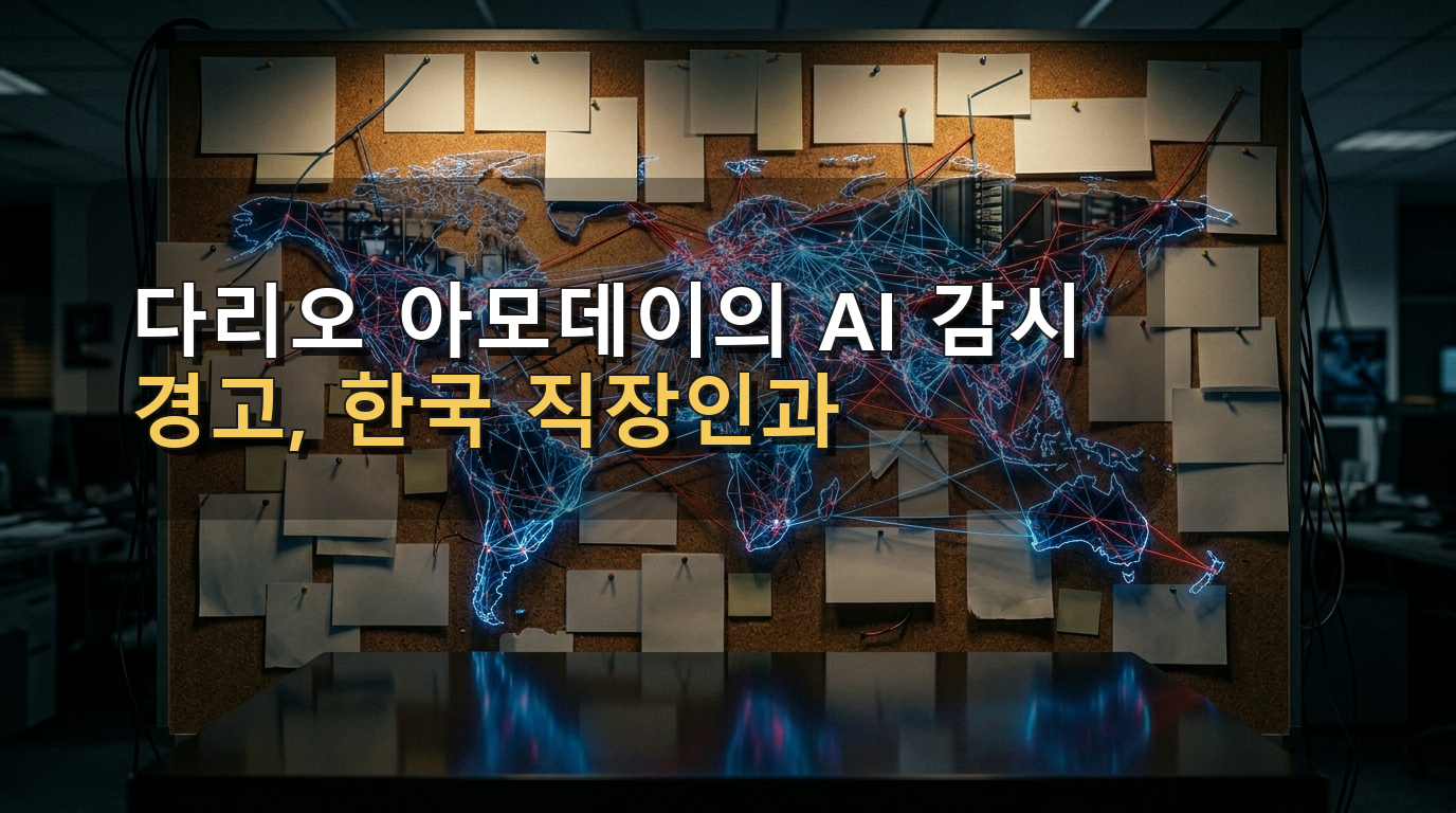 다리오 아모데이의 AI 감시 경고, 한국 직장인과 크리에이터가 지금 확인할 핵심 정리